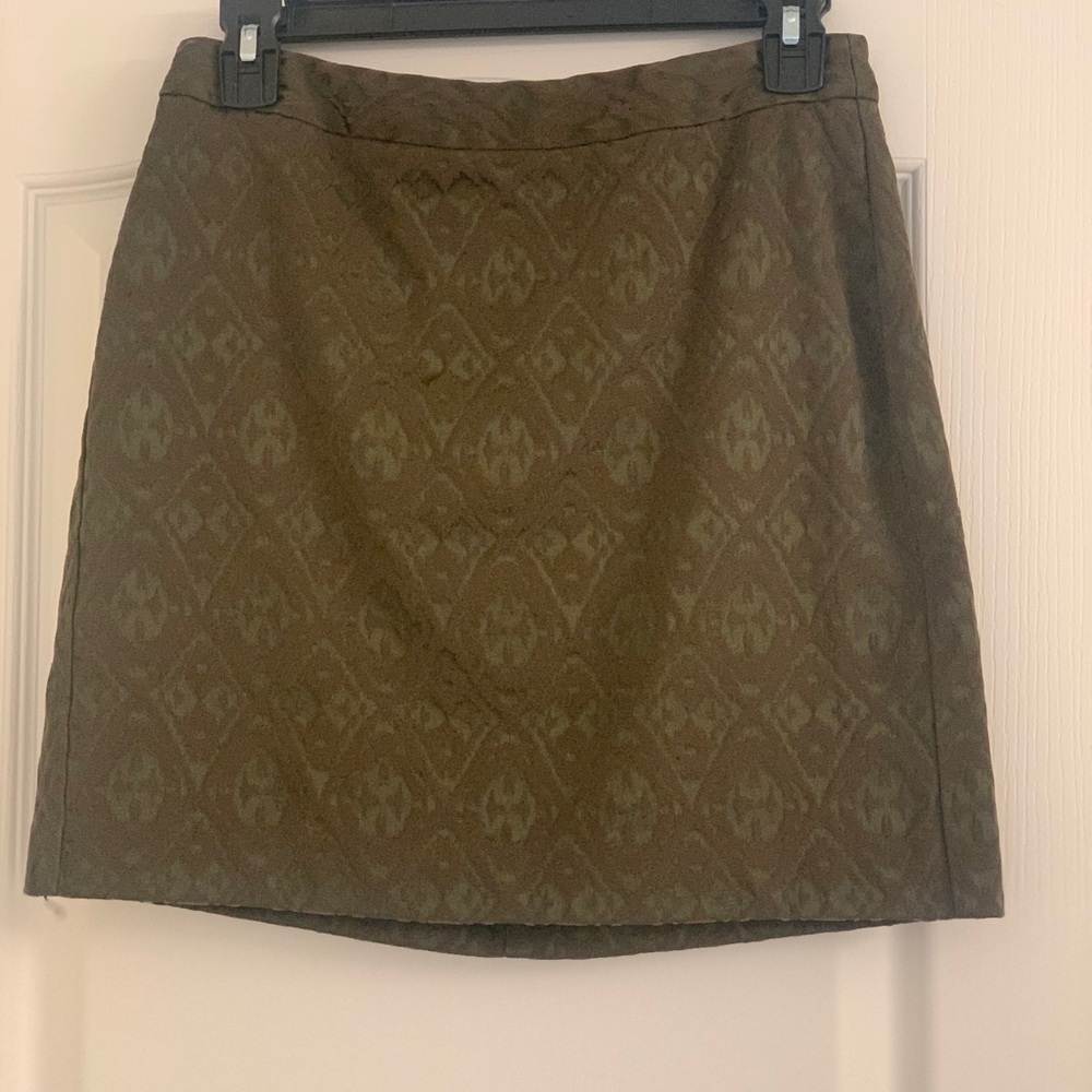 Green Ikat Banana Republic Skirt
